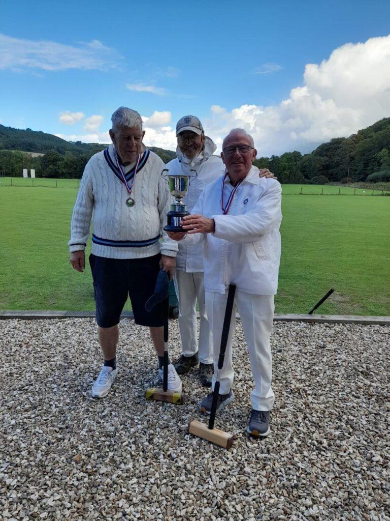 Winner of the Club Singles Handicap Competition 2024 Colin with Runner Up Mike